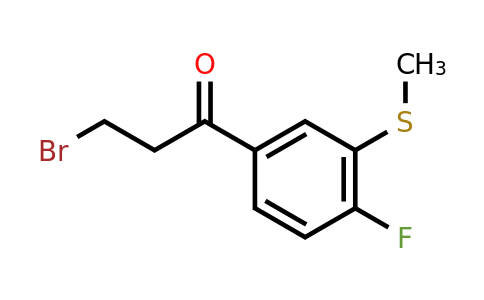 1805721-68-9 | 3-Bromo-1-(4-fluoro-3-(methylthio)phenyl)propan-1-one