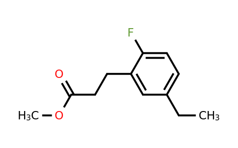 1805721-84-9 | Methyl 5-ethyl-2-fluorophenylpropanoate