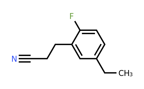 1805721-88-3 | 5-Ethyl-2-fluorophenylpropanenitrile