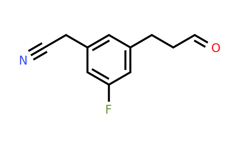 1805722-04-6 | 3-Fluoro-5-(3-oxopropyl)phenylacetonitrile