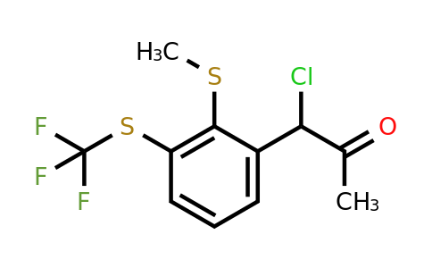 1805722-12-6 | 1-Chloro-1-(2-(methylthio)-3-(trifluoromethylthio)phenyl)propan-2-one