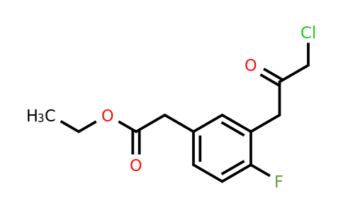 1805722-33-1 | Ethyl 3-(3-chloro-2-oxopropyl)-4-fluorophenylacetate