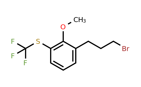 1805722-59-1 | 2-(3-Bromopropyl)-6-(trifluoromethylthio)anisole