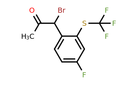 1805723-27-6 | 1-Bromo-1-(4-fluoro-2-(trifluoromethylthio)phenyl)propan-2-one