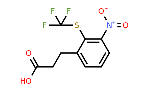 1805723-48-1 | 3-(3-Nitro-2-(trifluoromethylthio)phenyl)propanoic acid