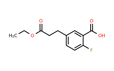 1805723-55-0 | Ethyl 3-carboxy-4-fluorophenylpropanoate