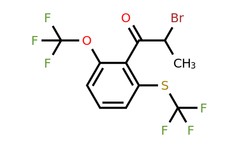 1805723-58-3 | 2-Bromo-1-(2-(trifluoromethoxy)-6-(trifluoromethylthio)phenyl)propan-1-one