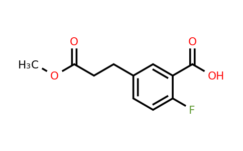 1805723-68-5 | Methyl 3-carboxy-4-fluorophenylpropanoate