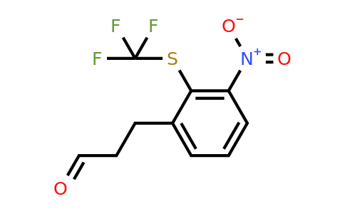 1805723-90-3 | 3-(3-Nitro-2-(trifluoromethylthio)phenyl)propanal