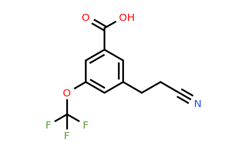 1805723-94-7 | 3-(2-Cyanoethyl)-5-(trifluoromethoxy)benzoic acid