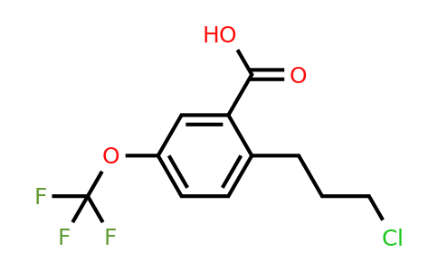 1805724-01-9 | 2-(3-Chloropropyl)-5-(trifluoromethoxy)benzoic acid