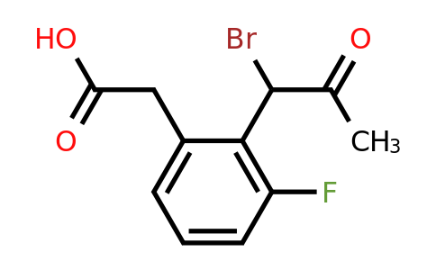1805724-16-6 | 2-(1-Bromo-2-oxopropyl)-3-fluorophenylacetic acid