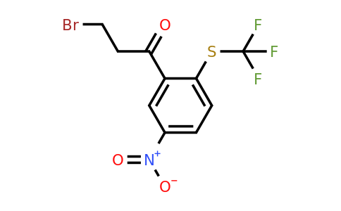 1805724-19-9 | 3-Bromo-1-(5-nitro-2-(trifluoromethylthio)phenyl)propan-1-one