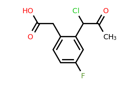 1805724-23-5 | 2-(1-Chloro-2-oxopropyl)-4-fluorophenylacetic acid