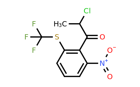 1805724-25-7 | 2-Chloro-1-(2-nitro-6-(trifluoromethylthio)phenyl)propan-1-one