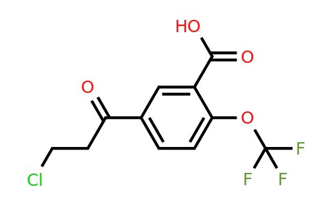 1805724-28-0 | 5-(3-Chloropropanoyl)-2-(trifluoromethoxy)benzoic acid
