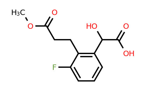 1805724-36-0 | 3-Fluoro-2-(3-methoxy-3-oxopropyl)mandelic acid