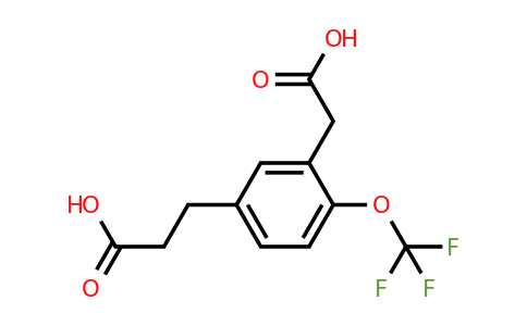 1805724-59-7 | 5-(2-Carboxyethyl)-2-(trifluoromethoxy)phenylacetic acid