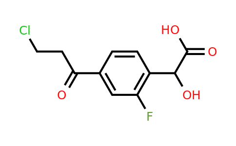 1805724-61-1 | 4-(3-Chloropropanoyl)-2-fluoromandelic acid