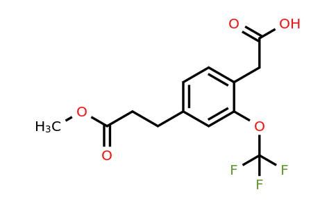 1805724-67-7 | 4-(3-Methoxy-3-oxopropyl)-2-(trifluoromethoxy)phenylacetic acid