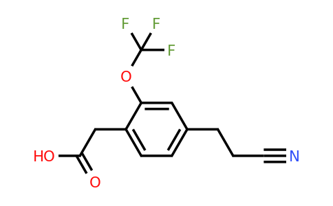 1805724-69-9 | 4-(2-Cyanoethyl)-2-(trifluoromethoxy)phenylacetic acid