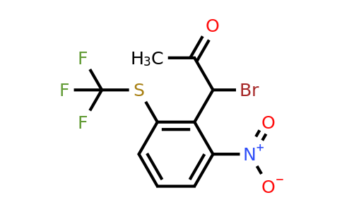 1805724-72-4 | 1-Bromo-1-(2-nitro-6-(trifluoromethylthio)phenyl)propan-2-one