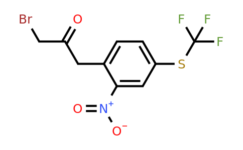 1805724-77-9 | 1-Bromo-3-(2-nitro-4-(trifluoromethylthio)phenyl)propan-2-one