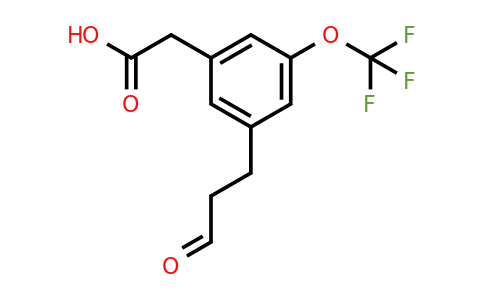 1805724-81-5 | 3-(3-Oxopropyl)-5-(trifluoromethoxy)phenylacetic acid