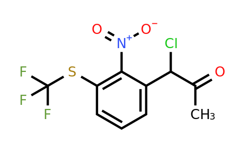 1805724-82-6 | 1-Chloro-1-(2-nitro-3-(trifluoromethylthio)phenyl)propan-2-one