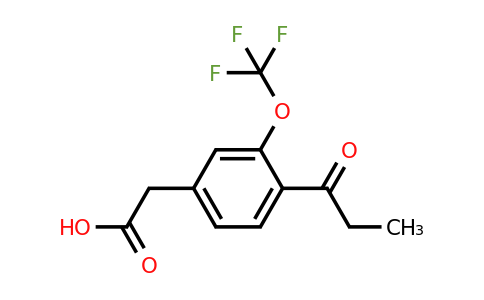 1805724-85-9 | 4-Propionyl-3-(trifluoromethoxy)phenylacetic acid