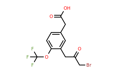 1805725-06-7 | 3-(3-Bromo-2-oxopropyl)-4-(trifluoromethoxy)phenylacetic acid