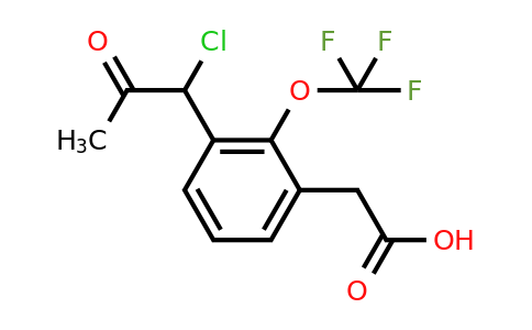 1805725-10-3 | 3-(1-Chloro-2-oxopropyl)-2-(trifluoromethoxy)phenylacetic acid