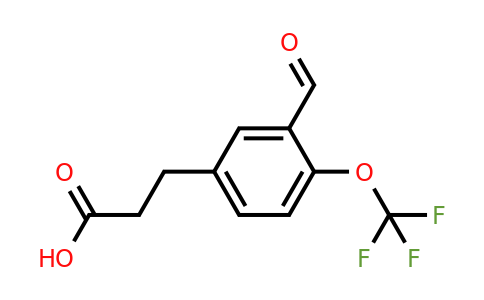 1805725-31-8 | 3-(3-Formyl-4-(trifluoromethoxy)phenyl)propanoic acid
