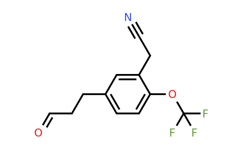 1805725-43-2 | 5-(3-Oxopropyl)-2-(trifluoromethoxy)phenylacetonitrile