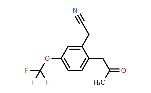 1805725-51-2 | 2-(2-Oxopropyl)-5-(trifluoromethoxy)phenylacetonitrile