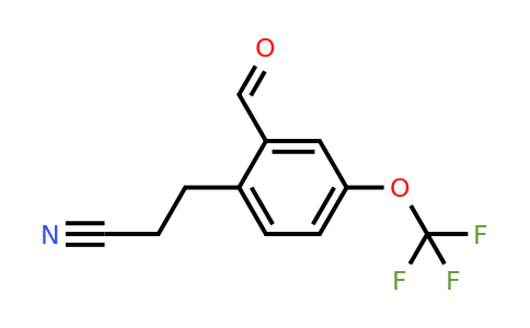 1805725-52-3 | 3-(2-Formyl-4-(trifluoromethoxy)phenyl)propanenitrile