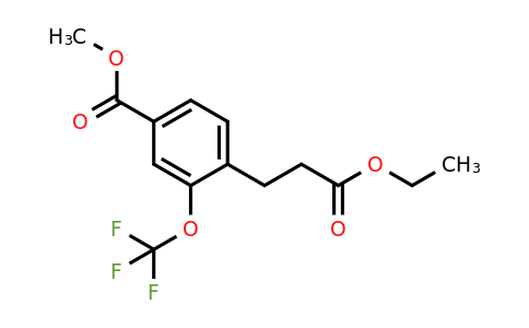 1805725-70-5 | Methyl 4-(3-ethoxy-3-oxopropyl)-3-(trifluoromethoxy)benzoate