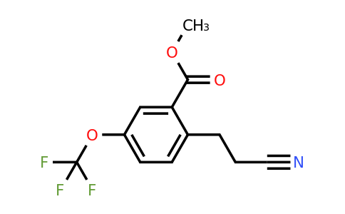 1805725-74-9 | Methyl 2-(2-cyanoethyl)-5-(trifluoromethoxy)benzoate