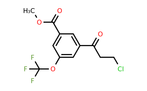 1805725-98-7 | Methyl 3-(3-chloropropanoyl)-5-(trifluoromethoxy)benzoate