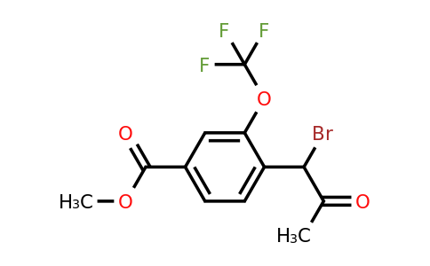 1805726-06-0 | Methyl 4-(1-bromo-2-oxopropyl)-3-(trifluoromethoxy)benzoate