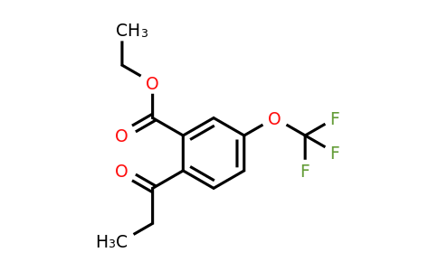1805726-12-8 | Ethyl 2-propionyl-5-(trifluoromethoxy)benzoate