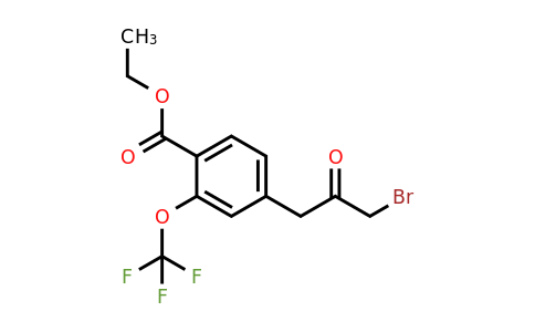 1805726-31-1 | Ethyl 4-(3-bromo-2-oxopropyl)-2-(trifluoromethoxy)benzoate