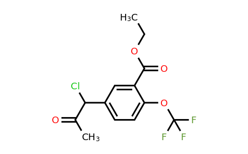 1805726-40-2 | Ethyl 5-(1-chloro-2-oxopropyl)-2-(trifluoromethoxy)benzoate