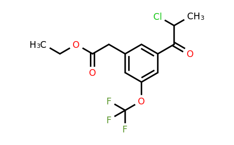 1805727-69-8 | Ethyl 3-(2-chloropropanoyl)-5-(trifluoromethoxy)phenylacetate