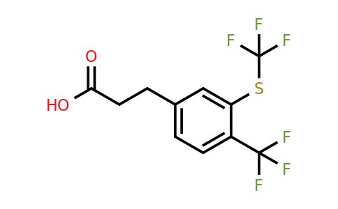 1805727-85-8 | 3-(4-(Trifluoromethyl)-3-(trifluoromethylthio)phenyl)propanoic acid