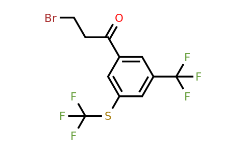 1805728-11-3 | 3-Bromo-1-(3-(trifluoromethyl)-5-(trifluoromethylthio)phenyl)propan-1-one