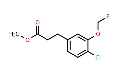 1805728-13-5 | Methyl 3-(4-chloro-3-(fluoromethoxy)phenyl)propanoate