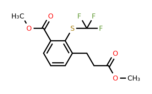 1805728-24-8 | Methyl 3-(3-methoxy-3-oxopropyl)-2-(trifluoromethylthio)benzoate
