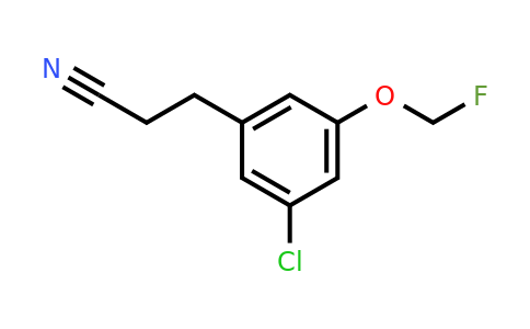 1805728-25-9 | 3-(3-Chloro-5-(fluoromethoxy)phenyl)propanenitrile