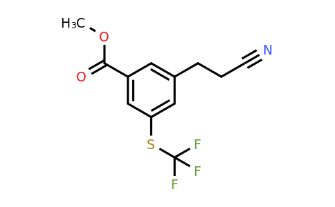 1805728-32-8 | Methyl 3-(2-cyanoethyl)-5-(trifluoromethylthio)benzoate